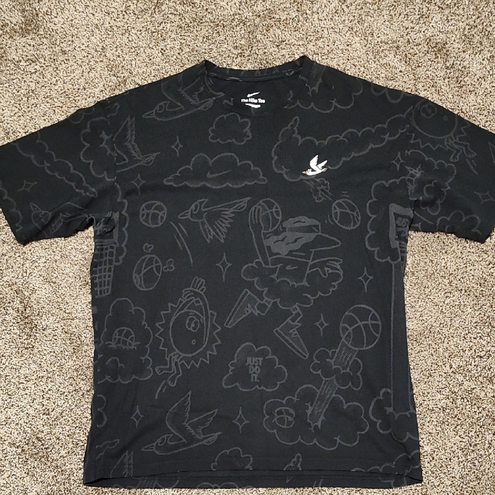 Nike Black Graphic Short Sleeve Tee